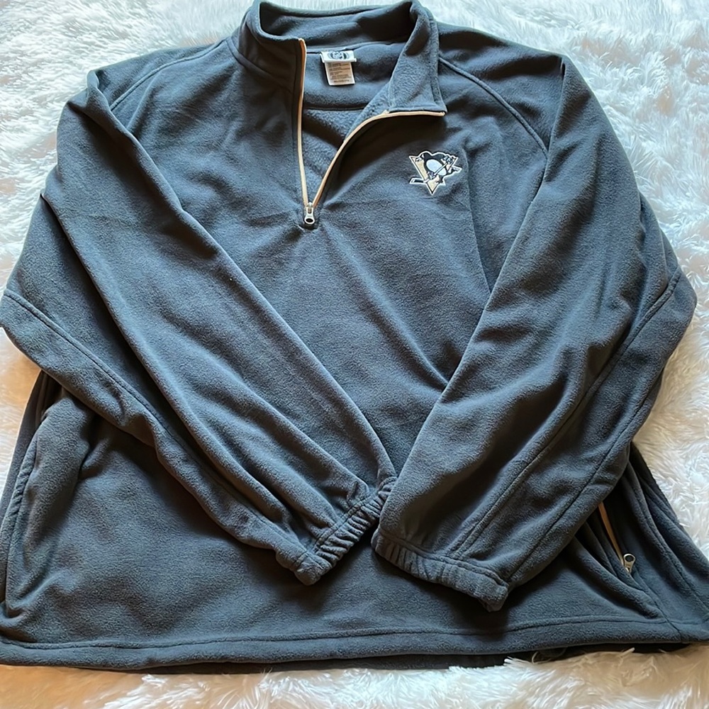Mens Pittsburgh Penguins fleece pull over size 3x
